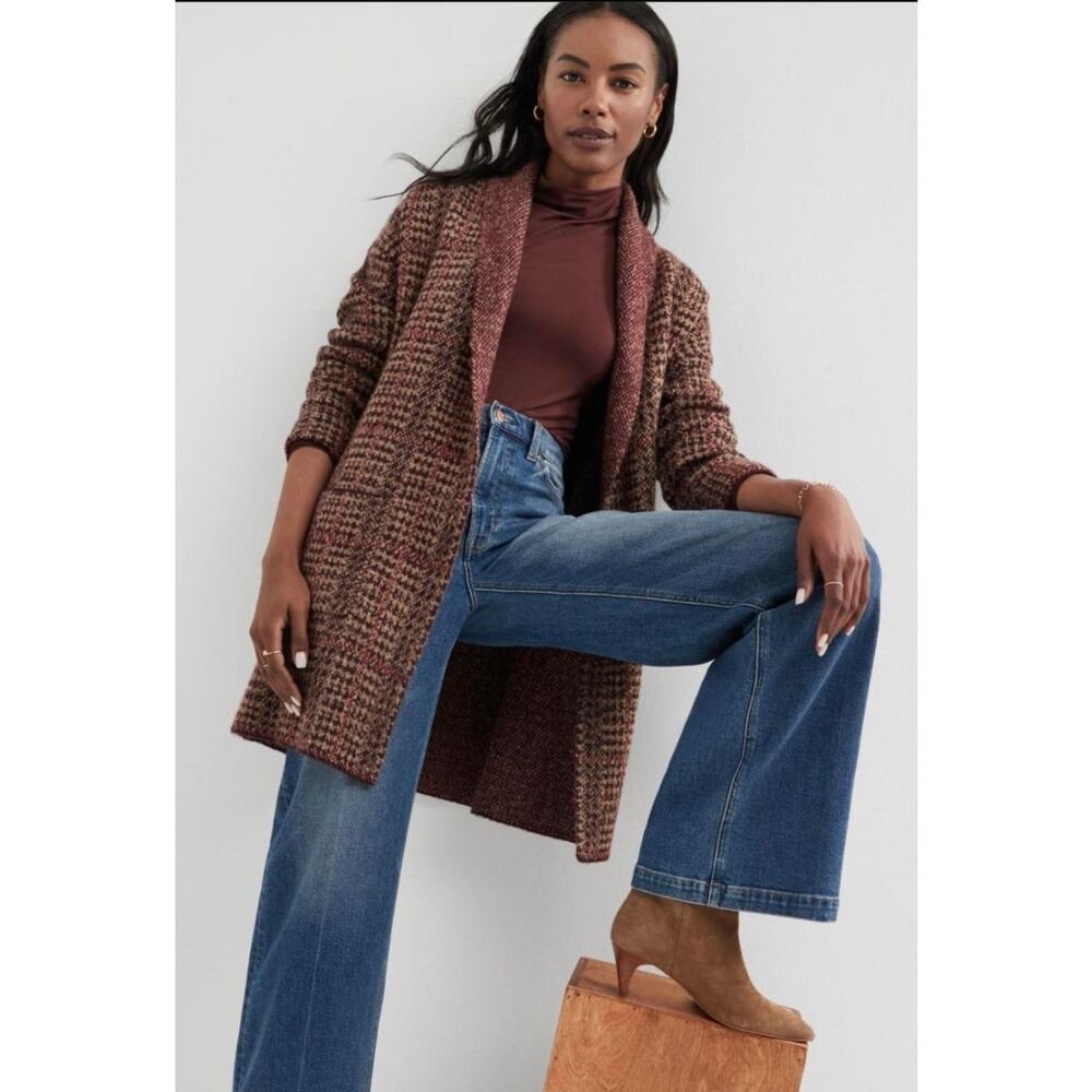 Lety & Me Nikolas Long Sleeve Coatigan size Medium Stitch Fix Academia Cozycore